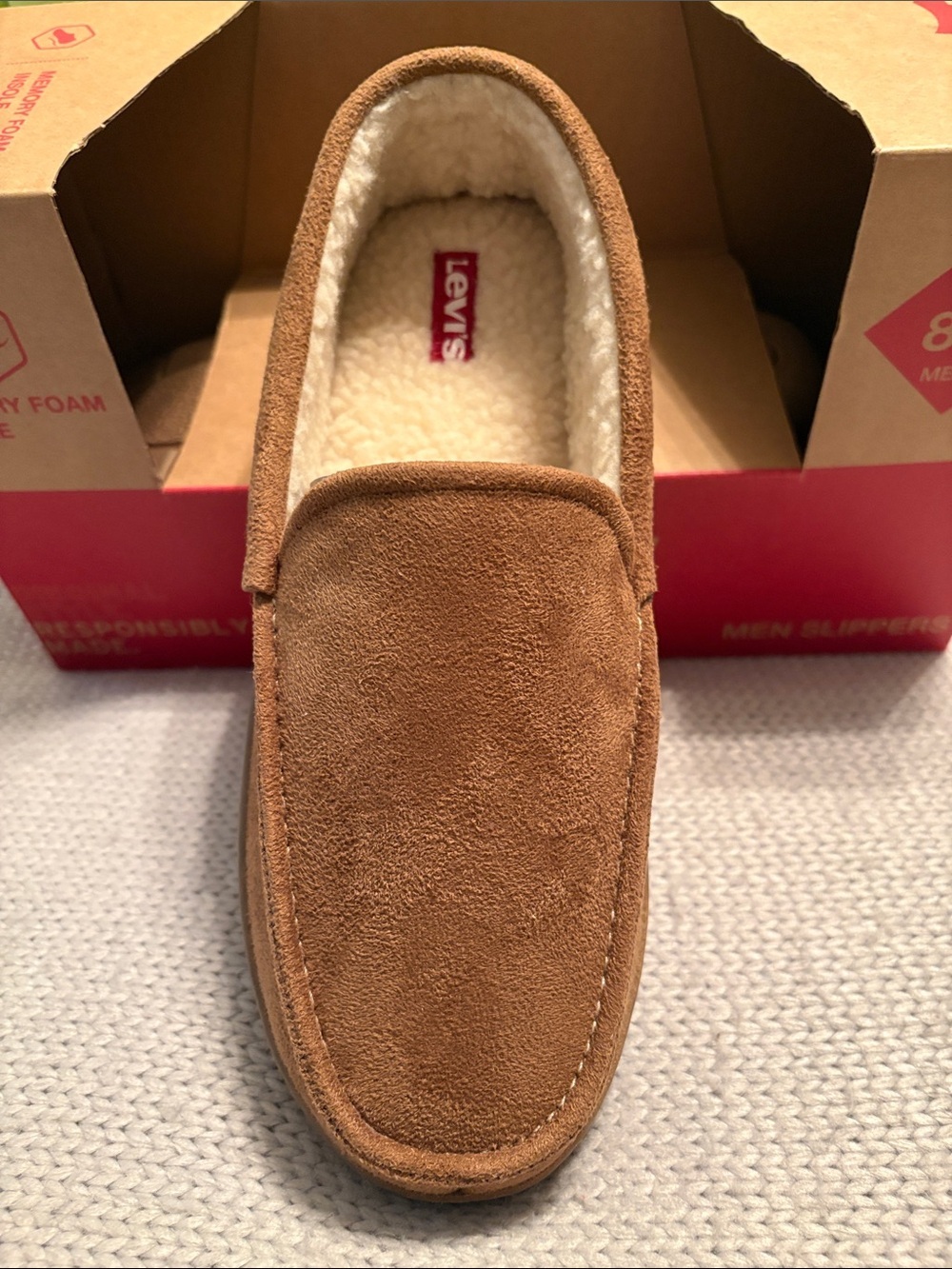 Levi’s Memory Foam Unisex Slippers Size Medium 8-9